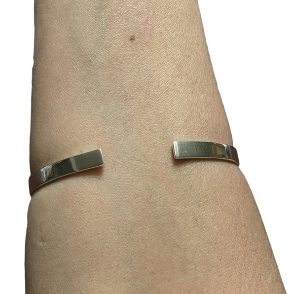 Black Onyx Sterling Silver Cuff Bracelet 18.8 g - Picture 2 of 6